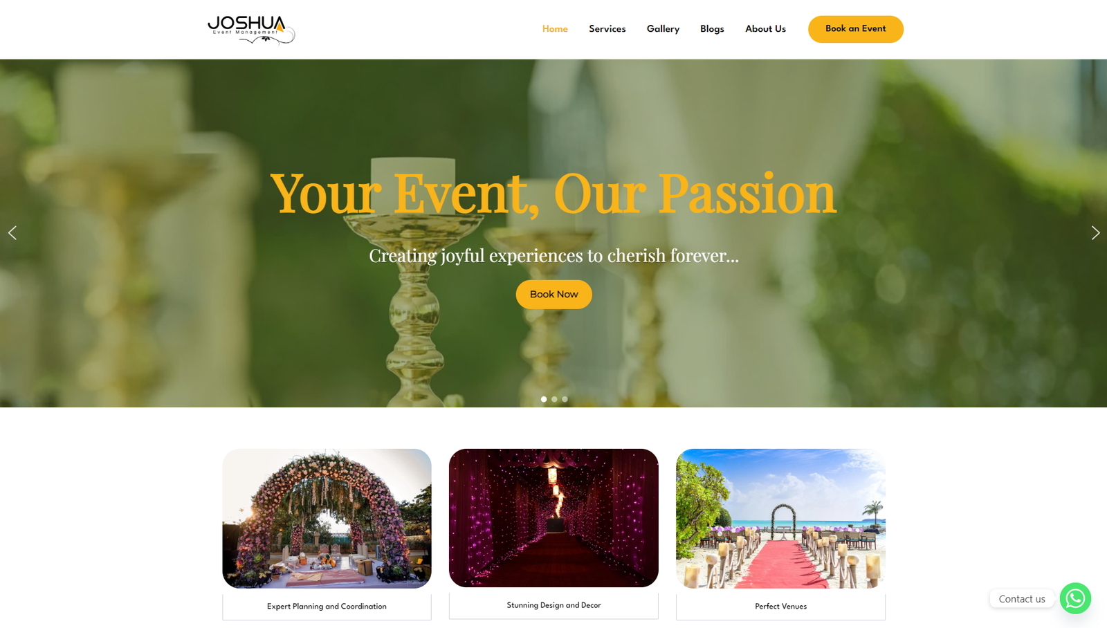 Joshua Events